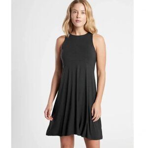 Athleta Santorini Thera Dress, Black, Size Small, Excellent Used Condition